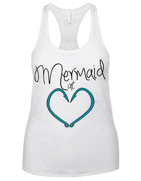 Women's Mermaid at Heart Burnout Racerback Tank - KnottyTails